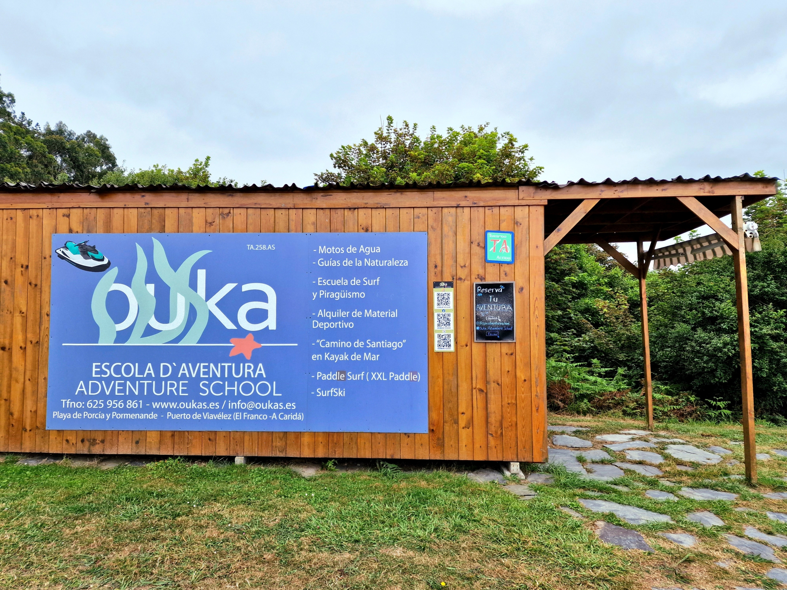 Ubicación Ouka -casetas de información en Porcía y Viavélez
